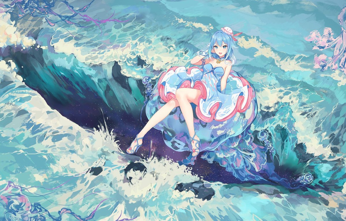 Хатсуне Мику на море