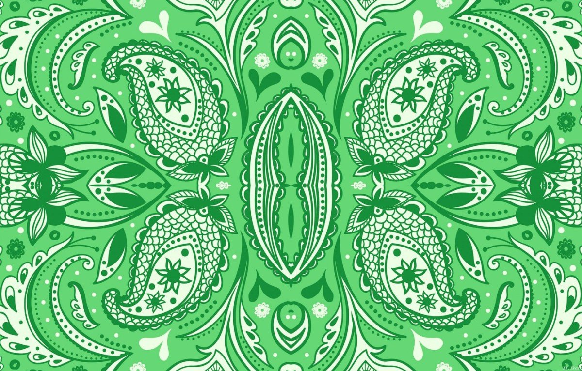 Зеленый узор