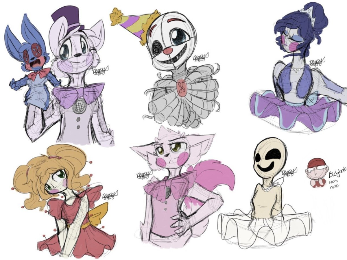 Аниме ФНАФ систер локатион