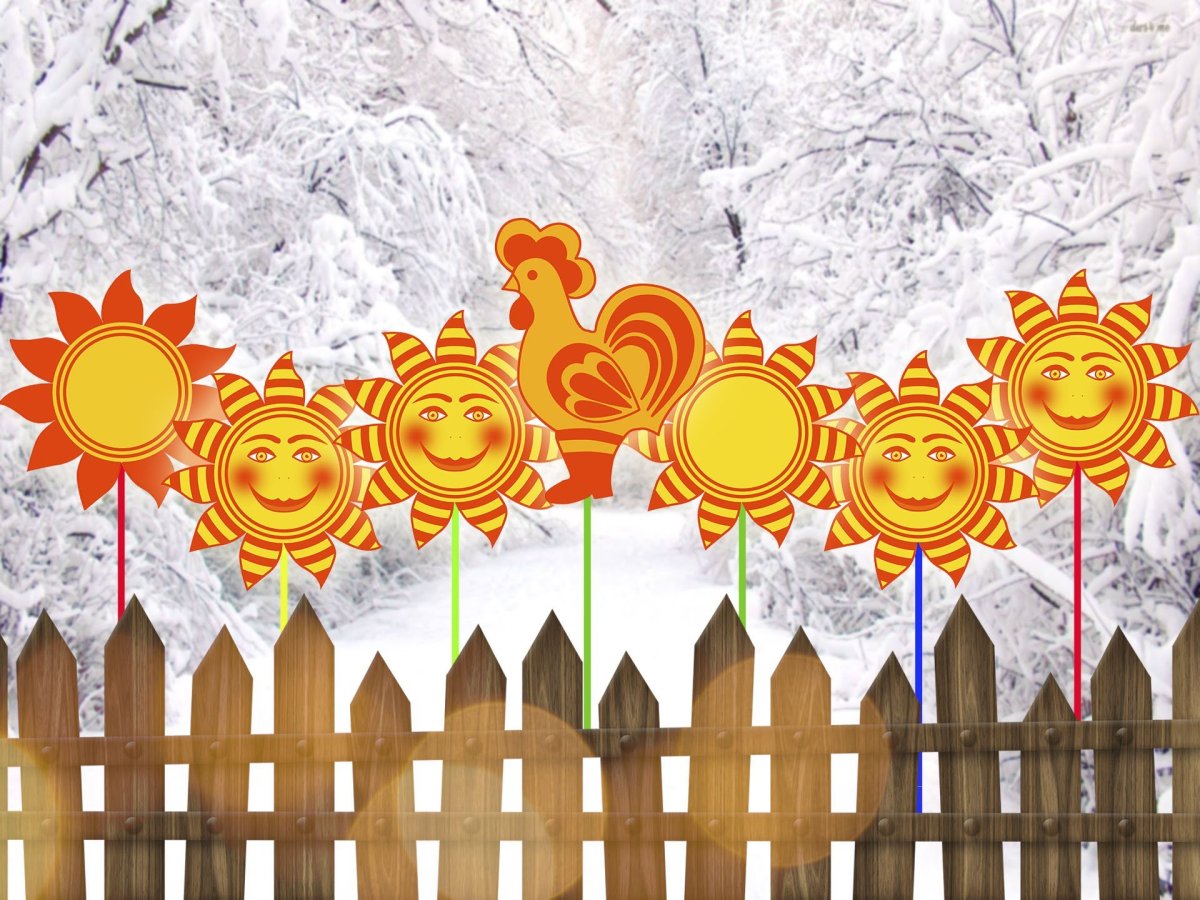 Декорации на Масленицу