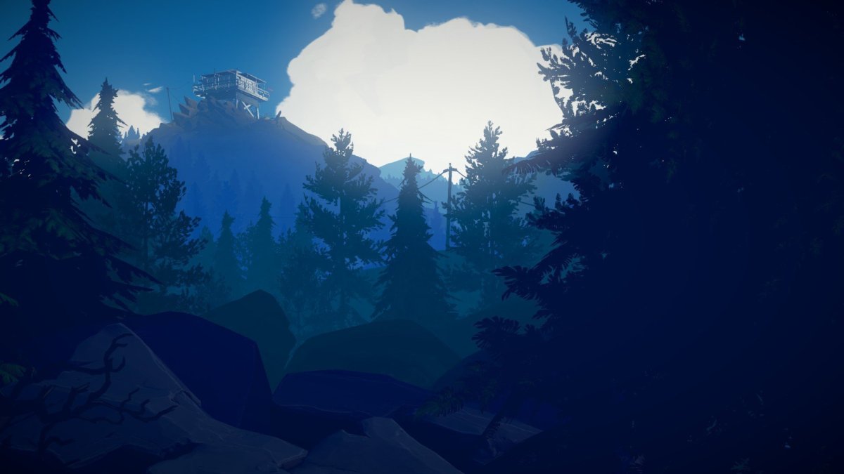 Firewatch Dark горы