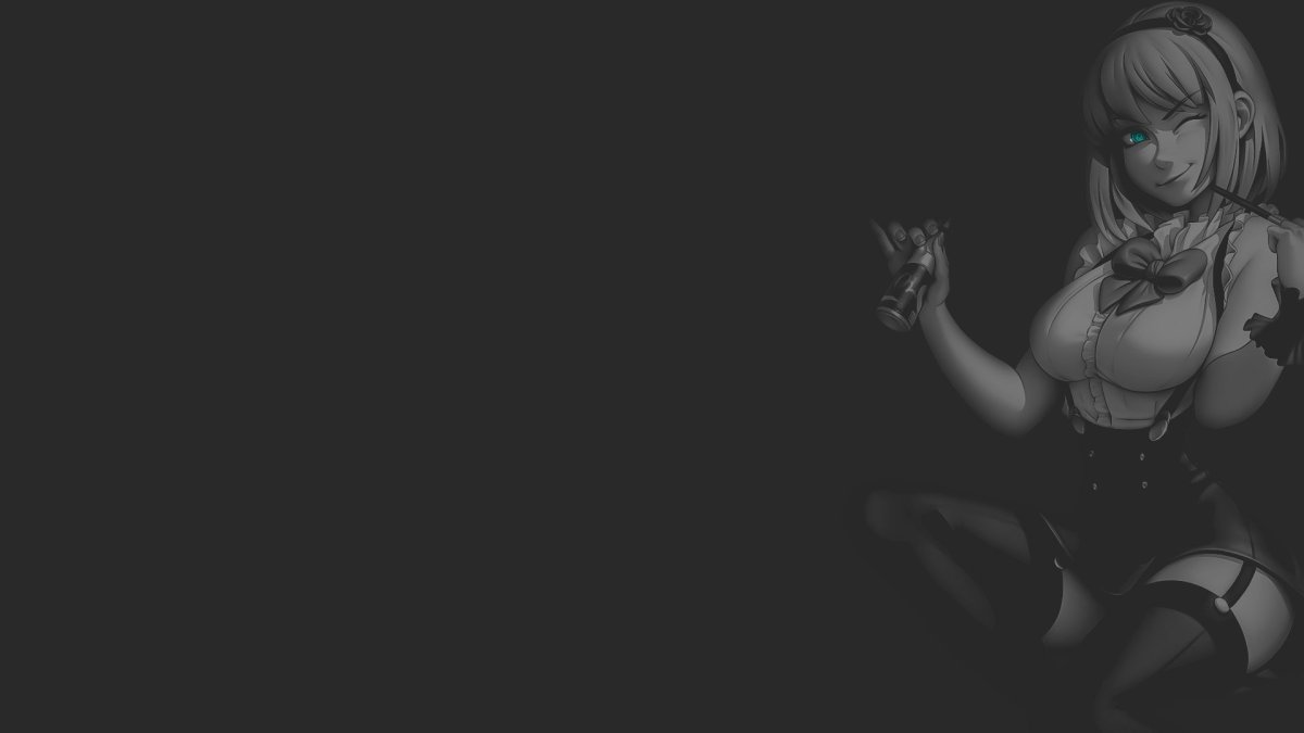 Аниме девушки на темном фоне