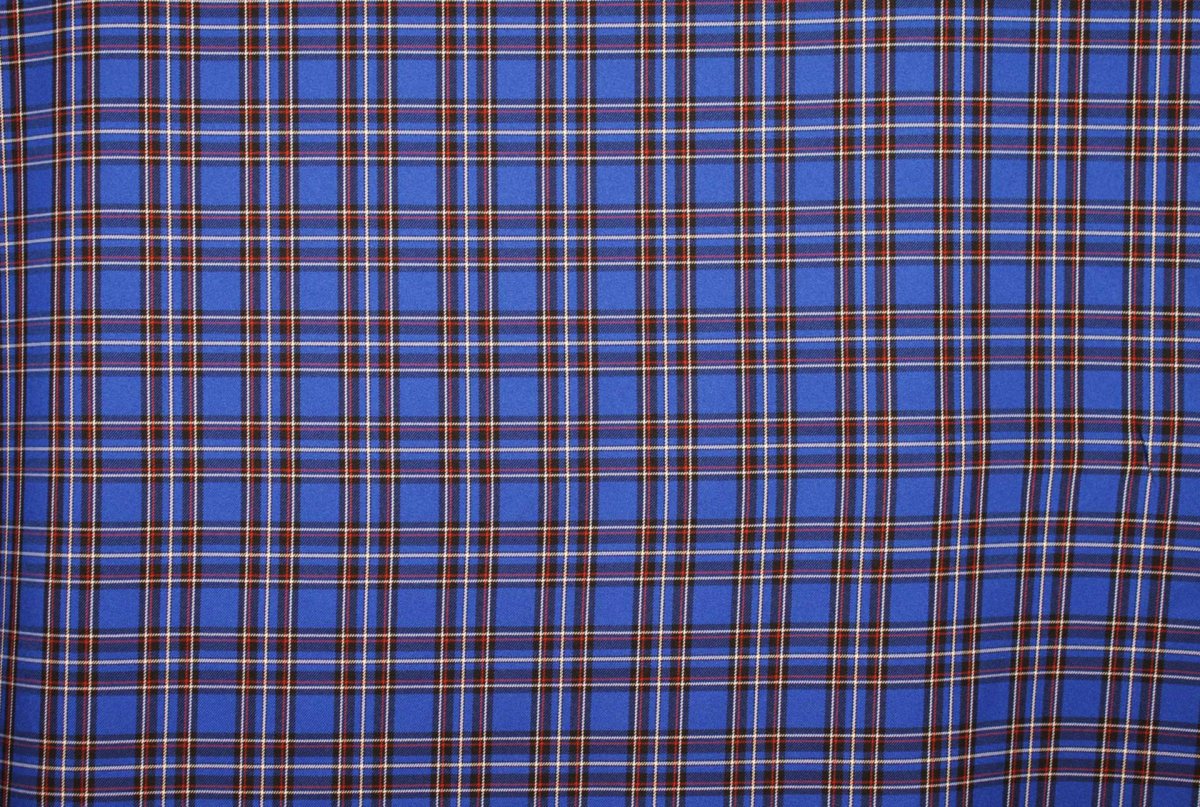 Синий тартан клетка