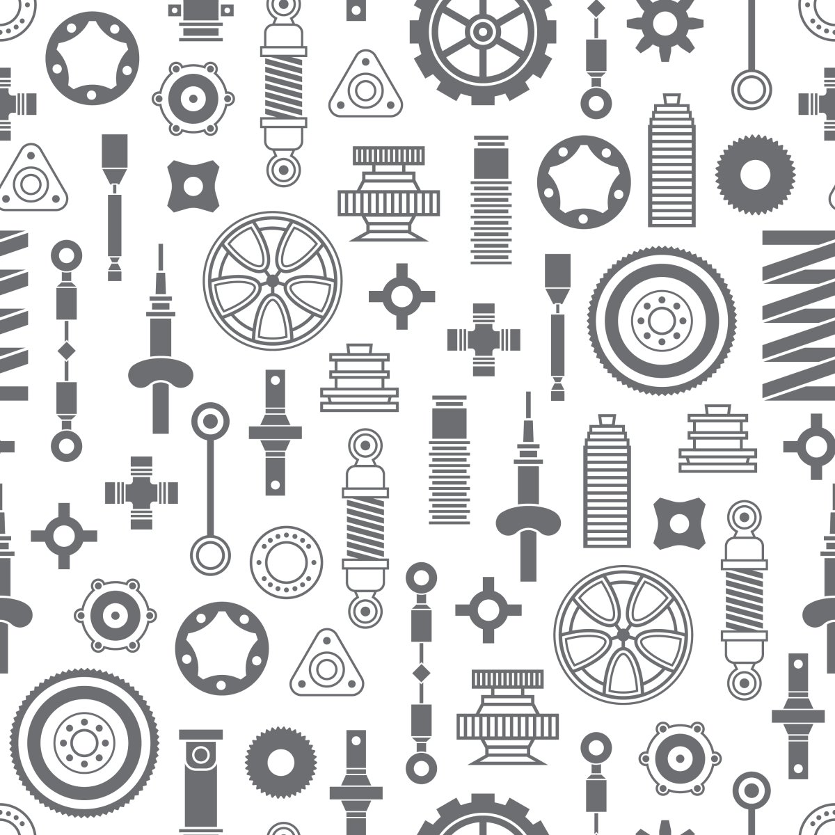 Автозапчасти векторное изображение