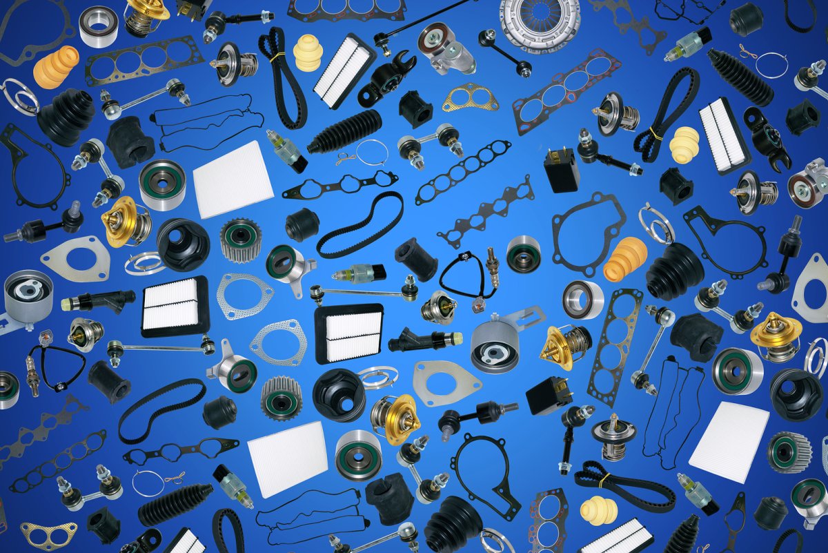 Синий фон запчасти