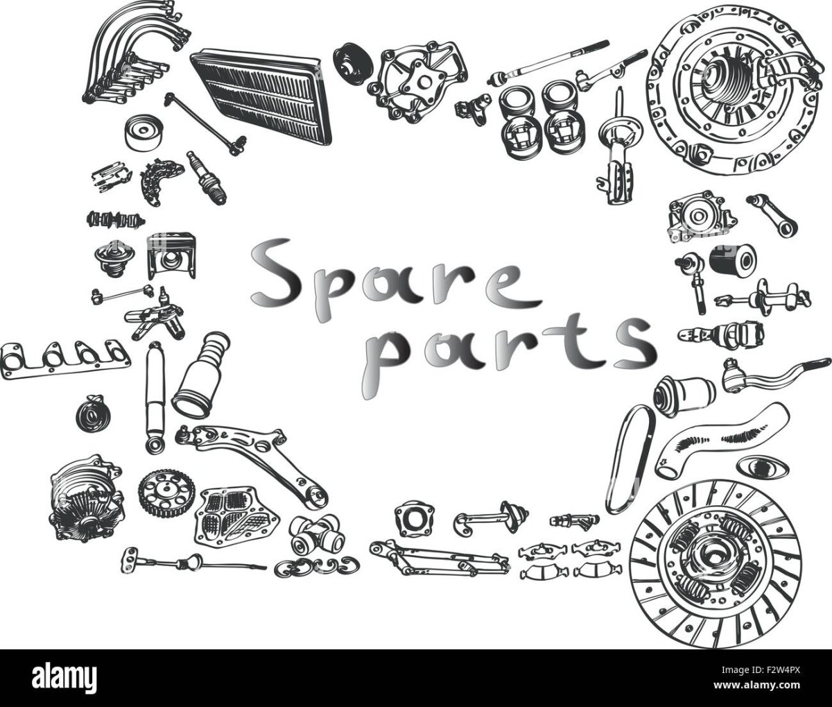 Автозапчасти эскиз