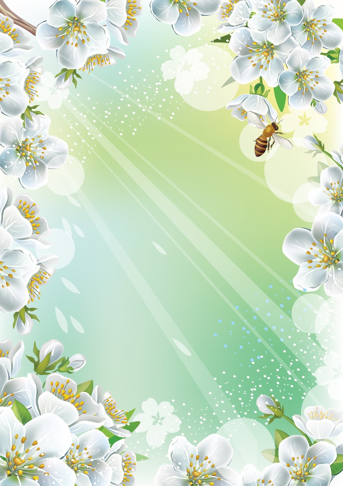 Весенний фон рамка