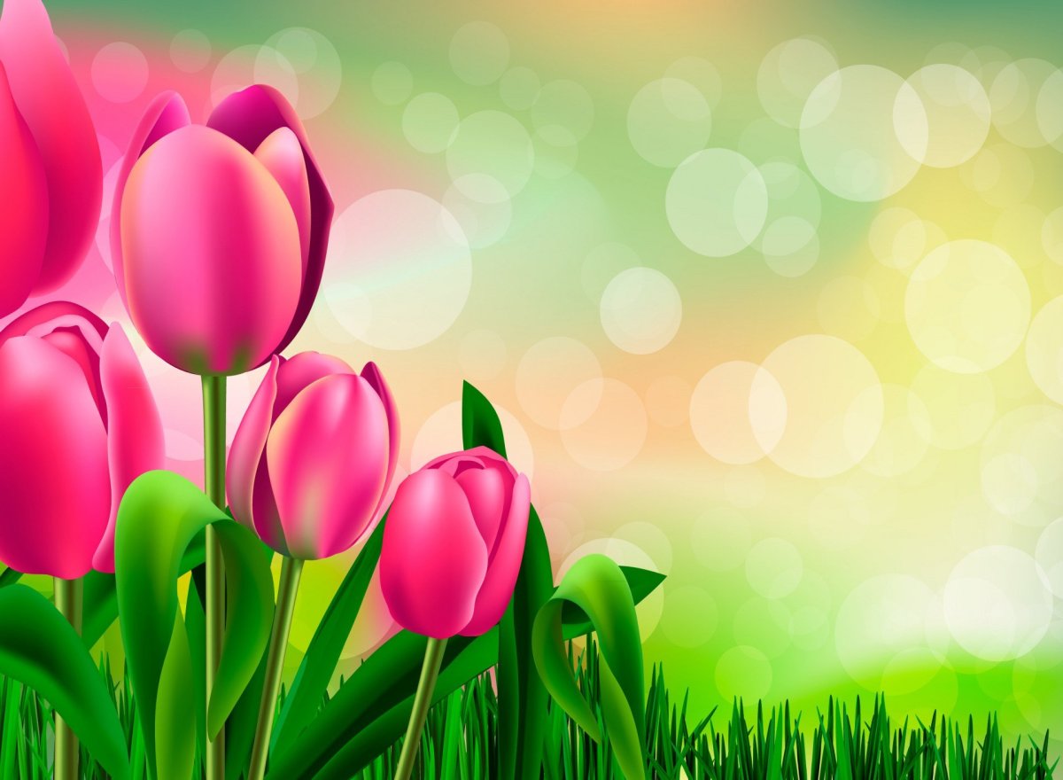 Яркий весенний фон