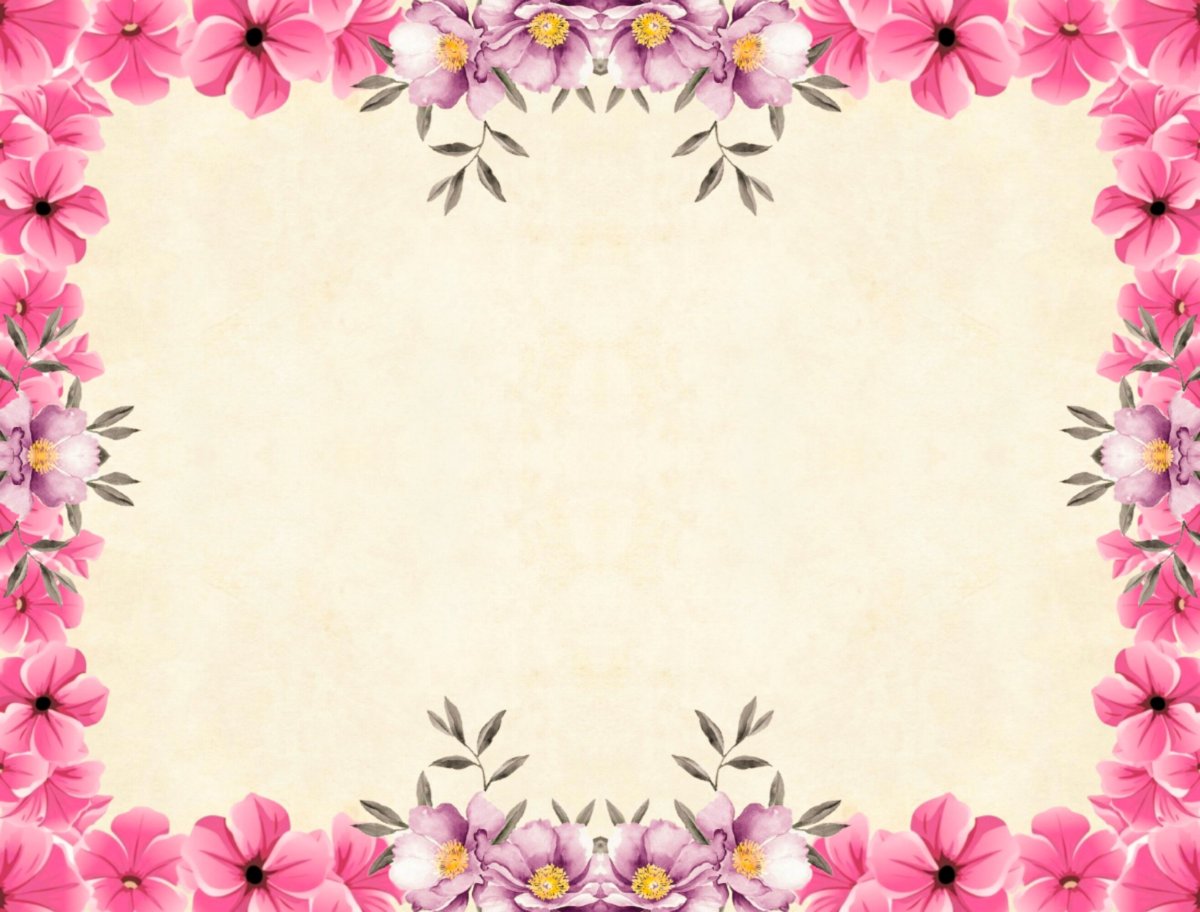 Рамка с цветами