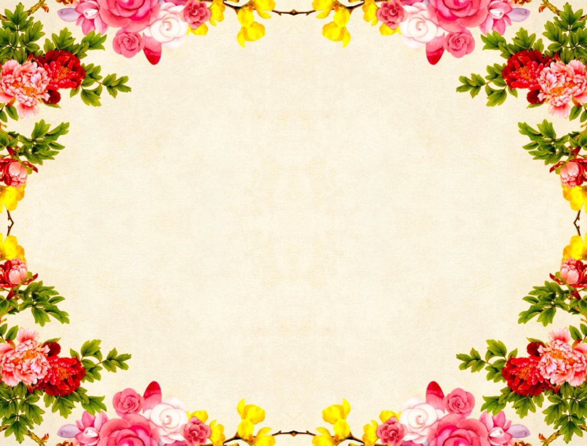 Рамка цветы
