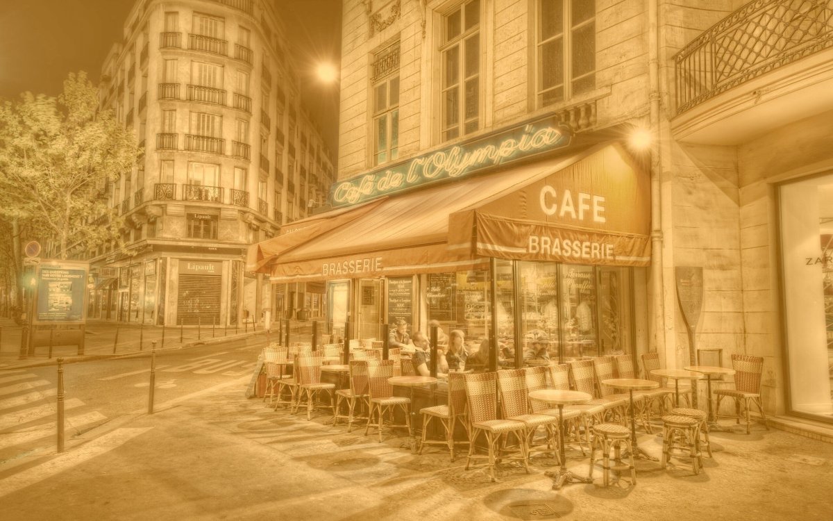 Фотообои уличное кафе