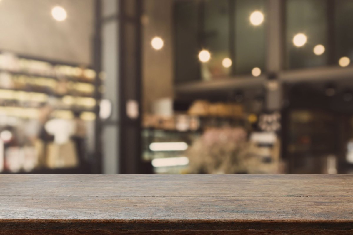 Кухня в ресторане размытый фон