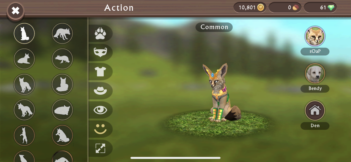 Вилд крафт мистики на лису