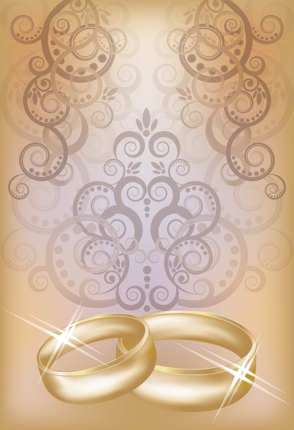 Фон для пригласительного на свадьбу вертикальный