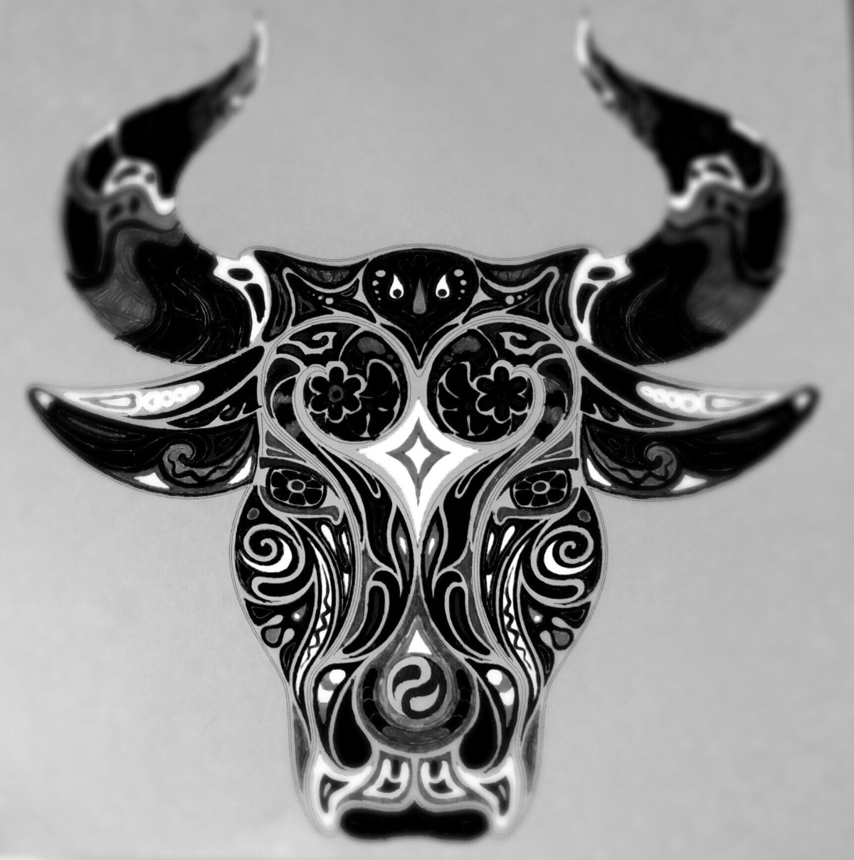 Кельтский бык тату
