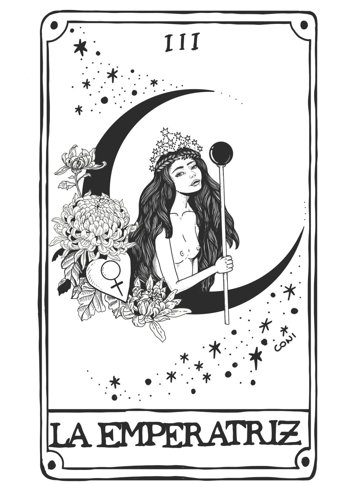 Тату Императрица Таро