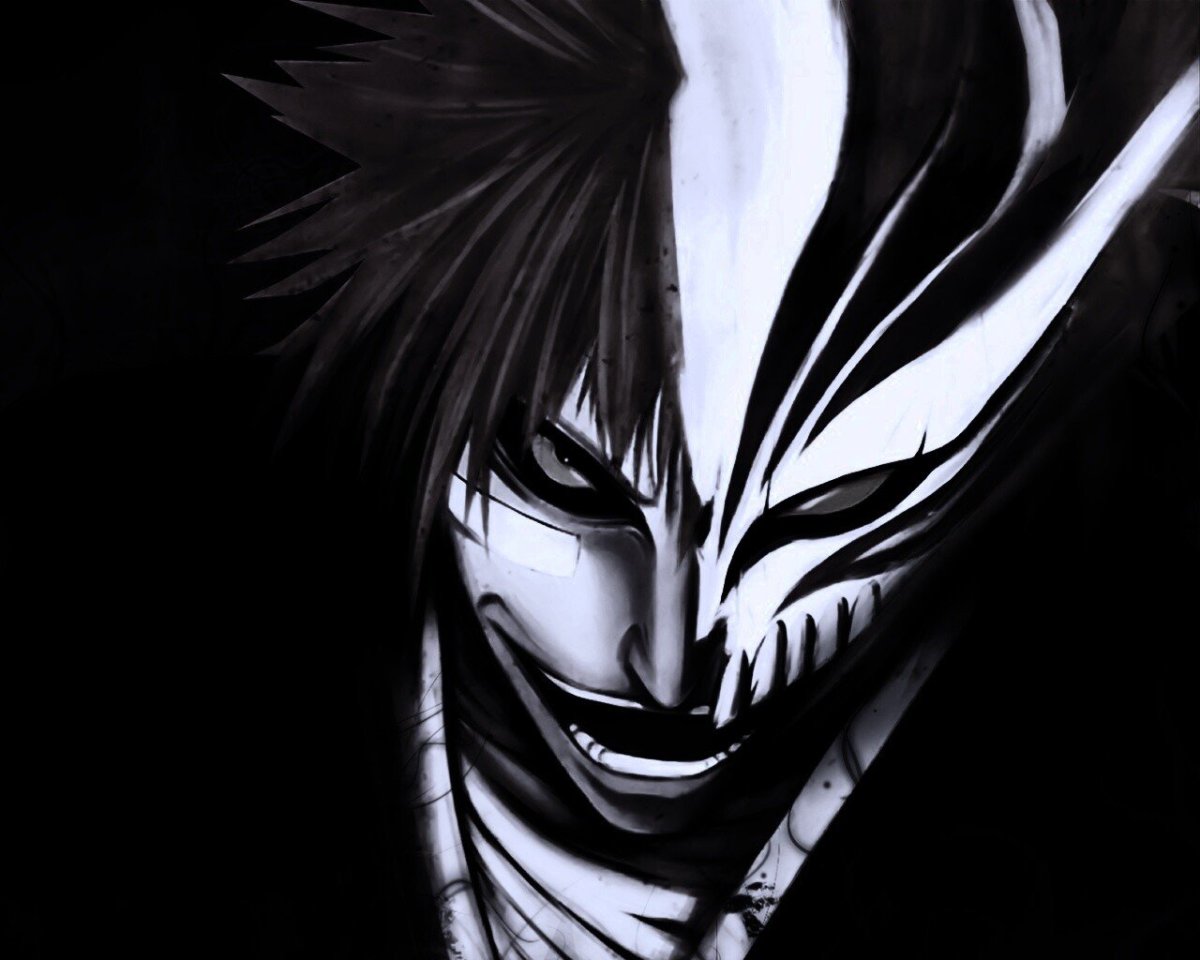 Bleach Zaraki Kenpachi Black and White