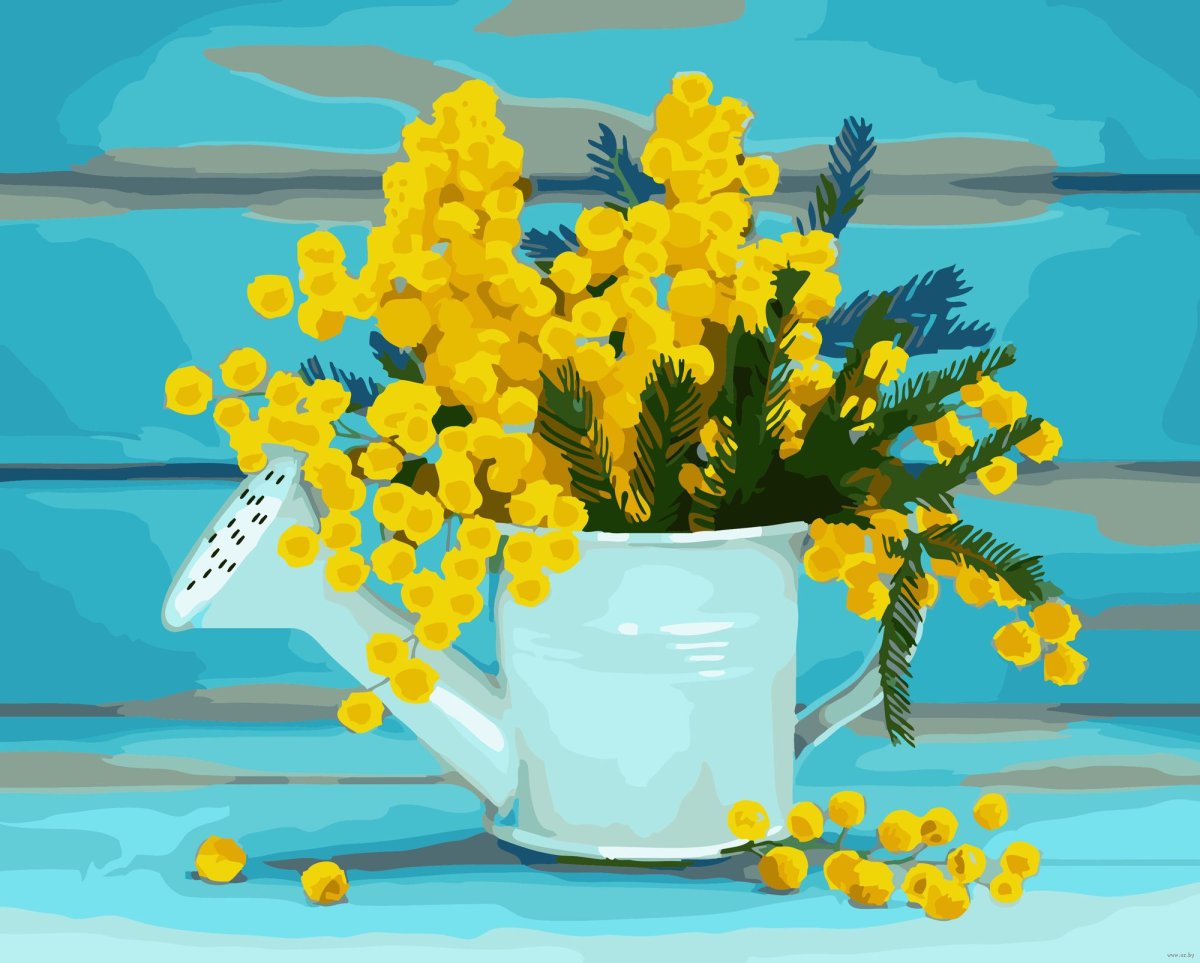 Алмазная мозаика Мимоза