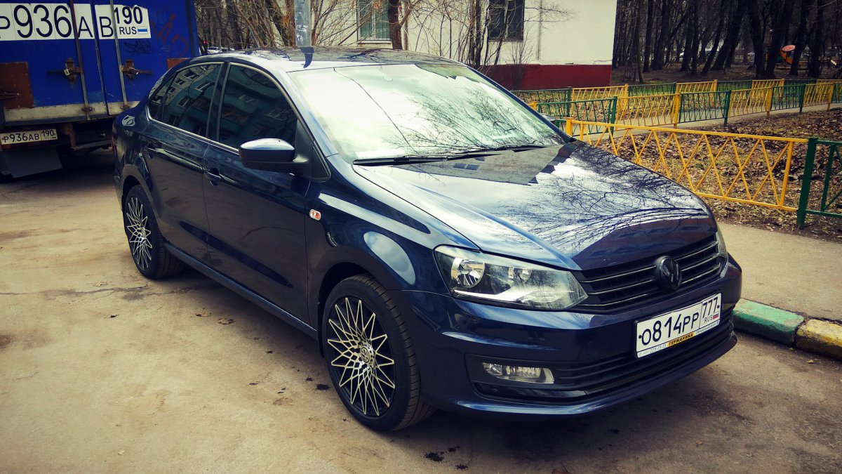 Фольксваген поло 2015 тюнинг чёрный