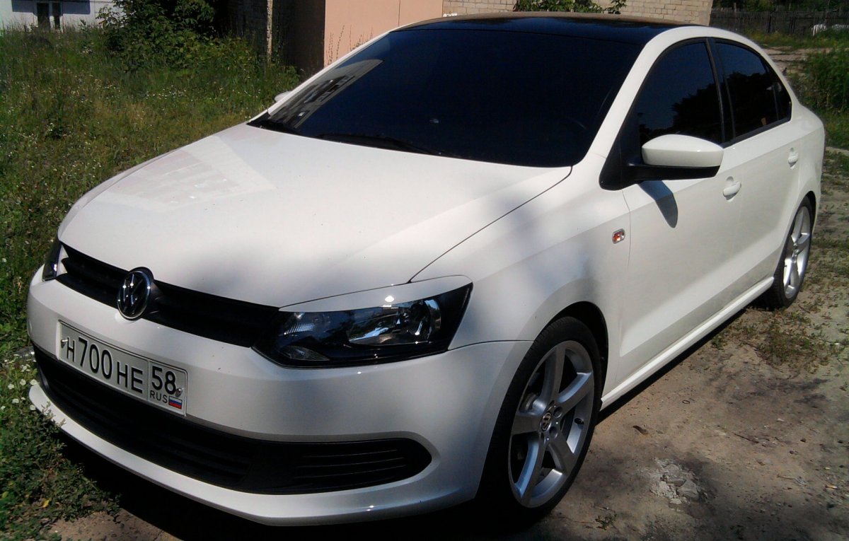 Фольксваген поло белый тюнинг