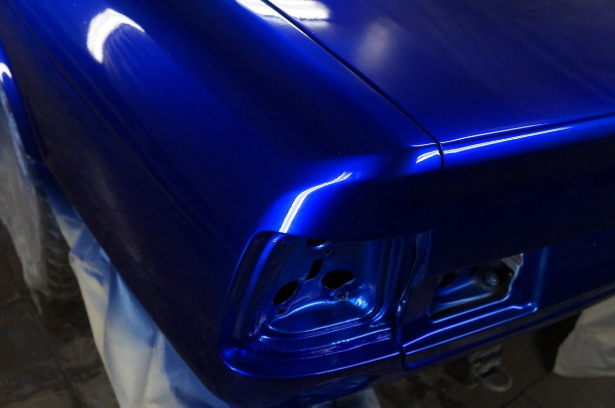 Темно синяя краска для авто