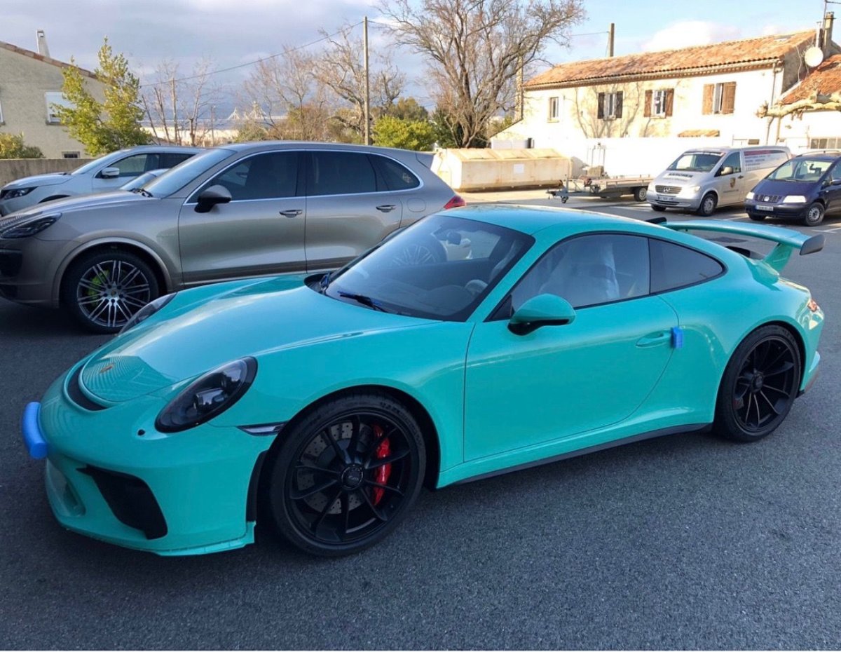 Порше 911 бирюзовый