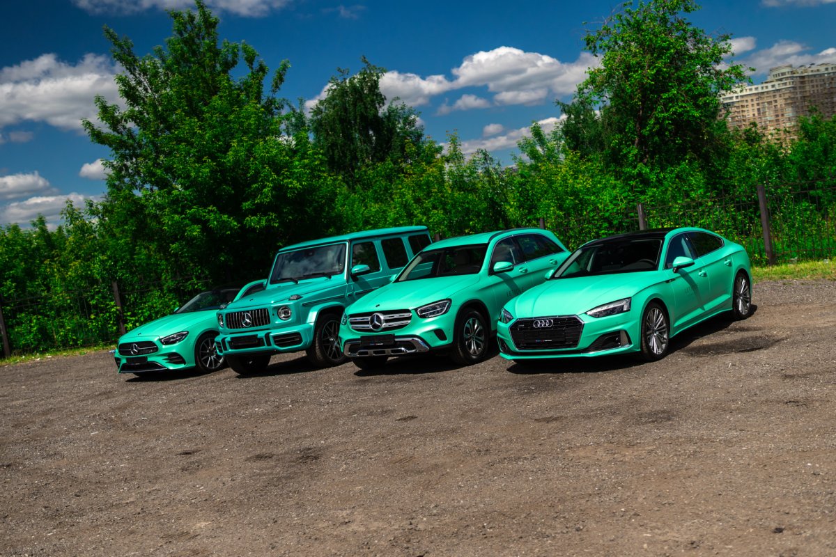 Мерседес Икс 6 мятного цвета