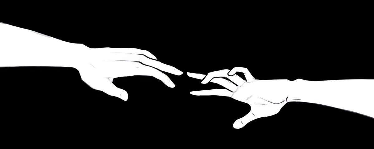 Руки тякушеюся друк к другу