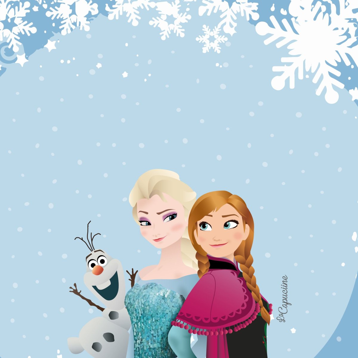 Детские обои на телефон Холодное сердце