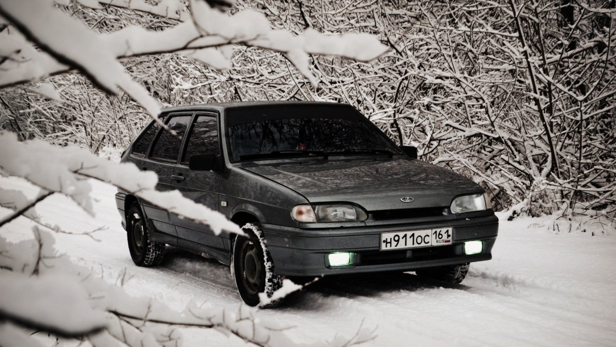 ВАЗ 2114 четырка зимой