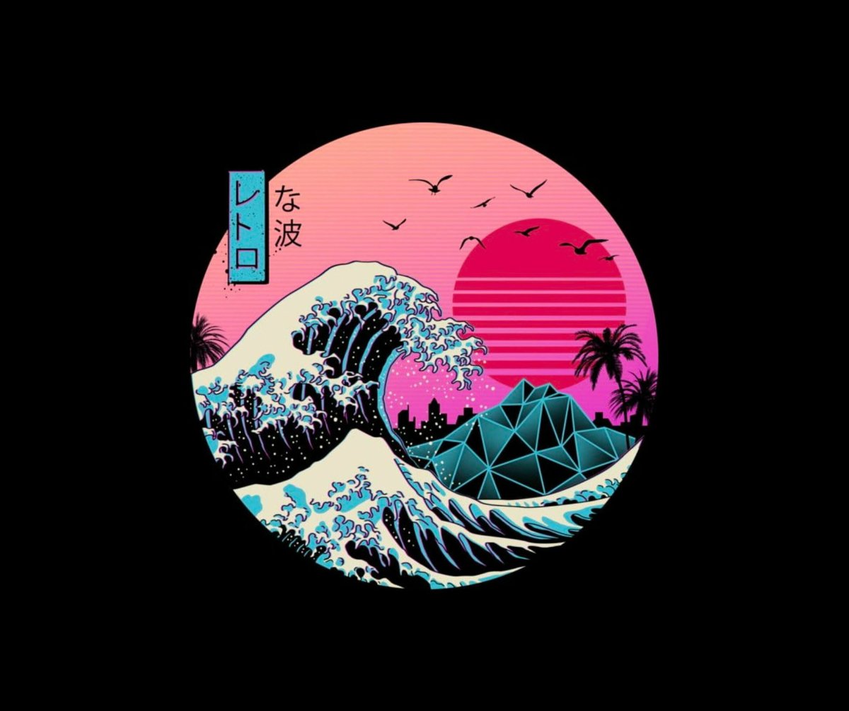 Кацусика Хокусай большая волна в Канагаве обои 1920x1080