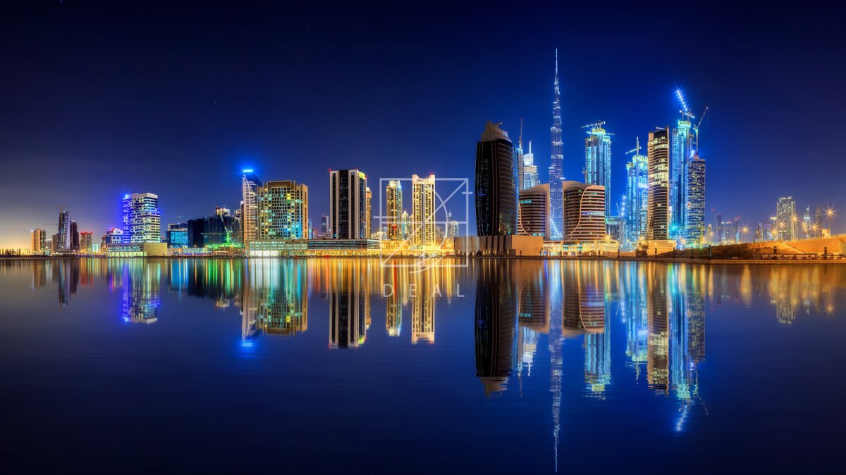 Мегаполис Дубай ночной