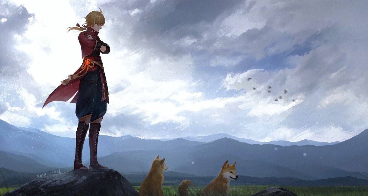 Геншин Инадзума фон арт