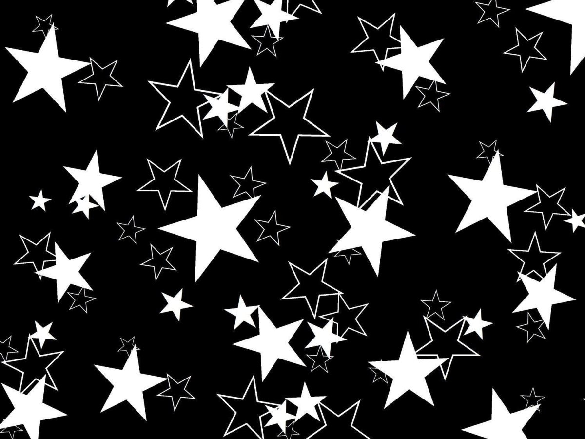 Черный фон со звездочками