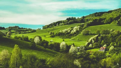 Центральная Германия холмы