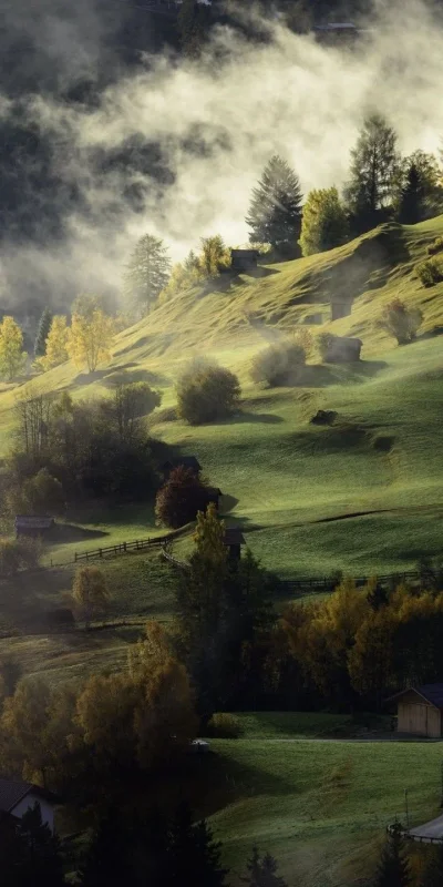 Пейзаж холмы