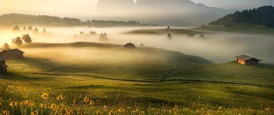 Холмы в деревне