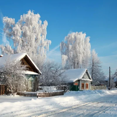 Холод в деревне