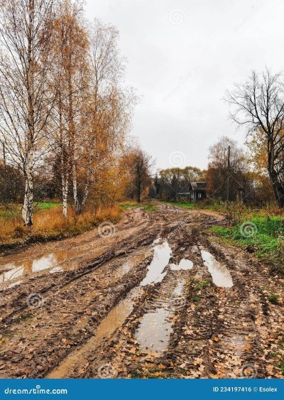 Грязь в деревне