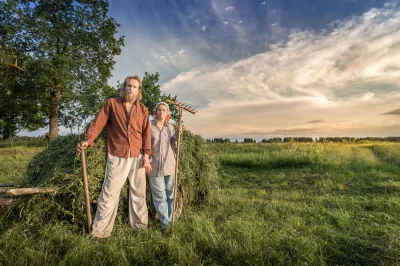 Июль сенокос деревня