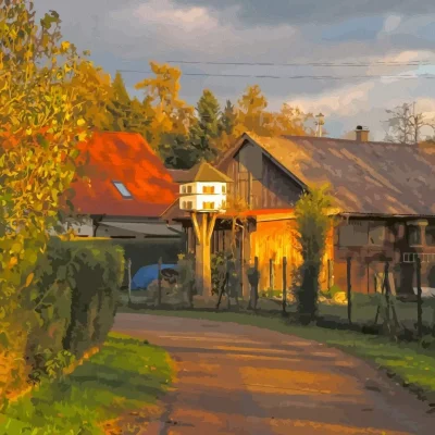 Осень в деревне