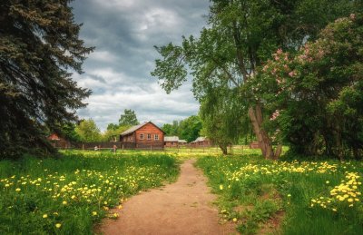 Усадьба летняя картинка