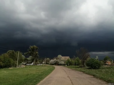 Гроза в деревне