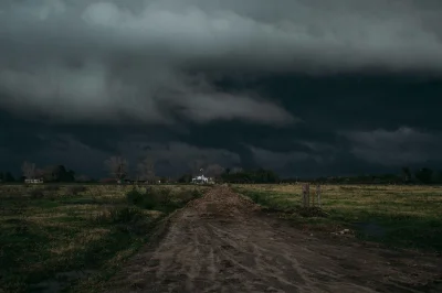 Гроза в деревне