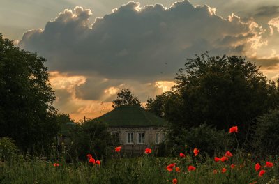 Затишье перед грозой в деревне