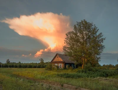 Гроза в деревне
