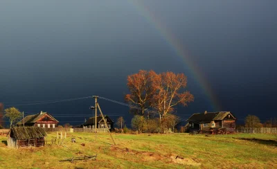 Гроза в деревне