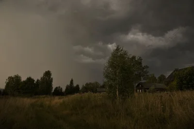 Гроза в деревне