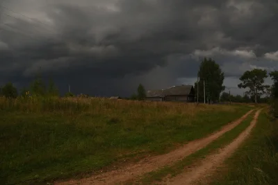 Гроза в деревне
