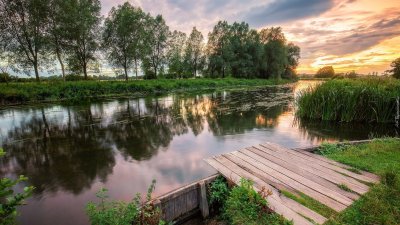 Озеро Рахмановская Старица туман